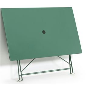 Rechthoekige plooibare tafel, metaal, Ozevan LA REDOUTE INTERIEURS. Metaal materiaal. Maten �één maat. Groen kleur