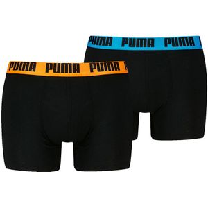 Set van 2 effen boxershorts Everyday PUMA. Katoen materiaal. Maten XXL. Blauw kleur