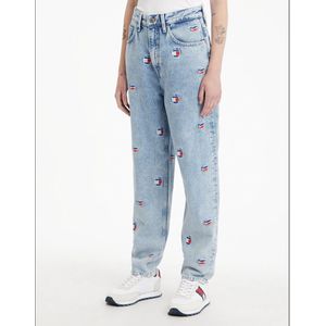 Mom jeans, standaard taille TOMMY JEANS. Denim materiaal. Maten Maat 30 US - Lengte 30. Blauw kleur