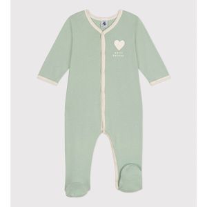 Pyjama in katoen PETIT BATEAU. Katoen materiaal. Maten 1 jaar - 74 cm. Groen kleur