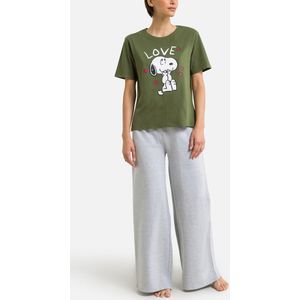 Pyjama homewear Snoopy SNOOPY. Katoen materiaal. Maten L. Groen kleur