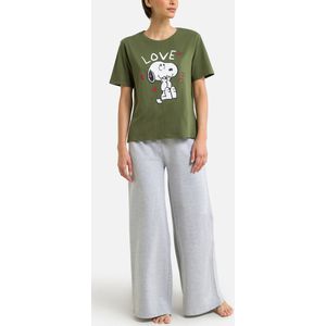 Pyjama homewear Snoopy SNOOPY. Katoen materiaal. Maten L. Groen kleur