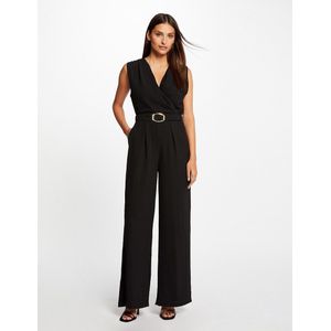 Jumpsuit zonder mouwen MORGAN. Polyester materiaal. Maten 42 FR - 40 EU. Zwart kleur