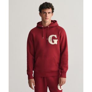 Hoodie GANT. Katoen materiaal. Maten XXL. Rood kleur