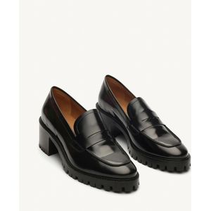 Loafers in leer polido n°81 RIVECOUR. Leer materiaal. Maten 39. Zwart kleur