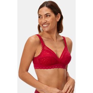 BH SA Cœur croisé féminin PLAYTEX. Polyamide materiaal. Maten 110D FR - 95D EU. Rood kleur