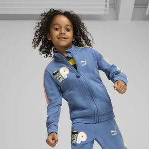 Sweater met rits in molton PUMA. Molton materiaal. Maten 4 jaar - 102 cm. Blauw kleur