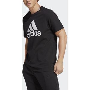 T-shirt in jersey Essentials groot logo ADIDAS SPORTSWEAR. Katoen materiaal. Maten XL. Zwart kleur