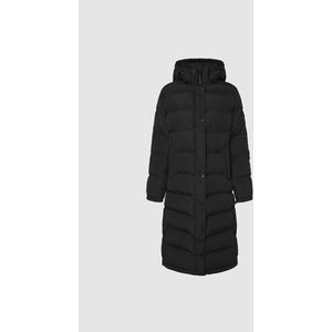 Lange donsjas met afneembare kap BIBI LONG PEPE JEANS. Polyester materiaal. Maten M. Zwart kleur