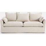 Zetel, 2-, 3-, 4-, 5-zit, mêlee polyester, Odna LA REDOUTE INTERIEURS. Mêlee polyester materiaal. Maten 3-zit. Beige kleur
