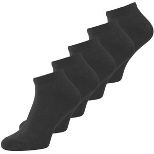 Effen sokken, set van 5 paar JACK & JONES. Katoen materiaal. Maten 40/45. Zwart kleur