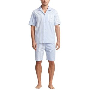 Pyjashort met bedrukt shirt POLO RALPH LAUREN. Katoen materiaal. Maten S. Blauw kleur