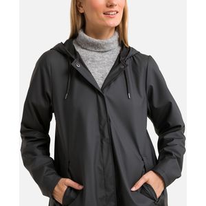 Windjack met kap A-LINE W JACKET RAINS. Polyester materiaal. Maten XS. Zwart kleur