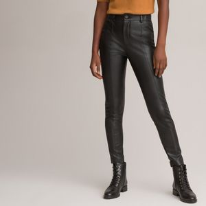 Tregging broek in simili LA REDOUTE COLLECTIONS. Polyester materiaal. Maten S. Zwart kleur