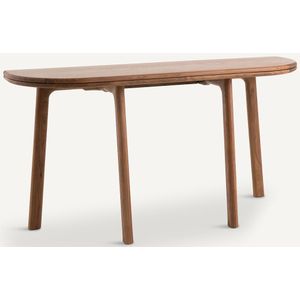 Console tafel Neodiletta, L140, design E. Gallina AM.PM. Hout materiaal. Maten één maat. Kastanje kleur
