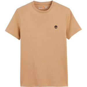 Slim T-shirt met ronde hals Dunstan River TIMBERLAND. Katoen materiaal. Maten XXL. Kastanje kleur