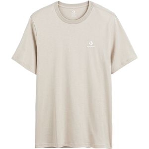 T-shirt unisex, korte mouwen, Star chevron CONVERSE. Katoen materiaal. Maten L. Beige kleur