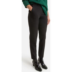 Strakke 7/8 broek ANNE WEYBURN. Polyester materiaal. Maten 48 FR - 46 EU. Zwart kleur