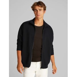 Zip-up hoodie CALVIN KLEIN JEANS. Katoen materiaal. Maten XXL. Zwart kleur