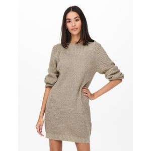 Trui-jurk, boothals JDY. Acryl materiaal. Maten XS. Beige kleur