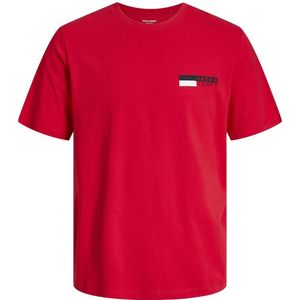 T-shirt met ronde hals jjecorp logo JACK & JONES. Katoen materiaal. Maten XS. Rood kleur