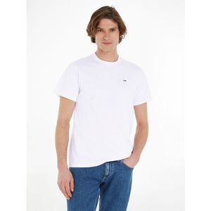 Recht T-shirt met klein logo TOMMY JEANS. Katoen materiaal. Maten XXL. Wit kleur