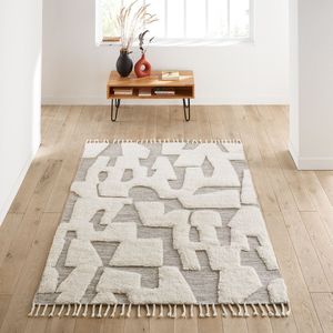 Tapijt in wol en katoen, Launity LA REDOUTE INTERIEURS. Polyester materiaal. Maten 200 x 290 cm. Beige kleur