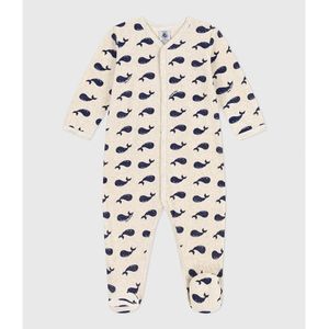 Pyjama met walvisprint PETIT BATEAU. Katoen materiaal. Maten 6 mnd - 67 cm. Andere kleur