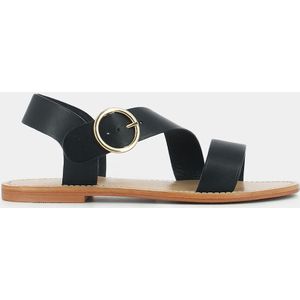 Leren sandalen, Wablo JONAK. Leer materiaal. Maten 37. Zwart kleur