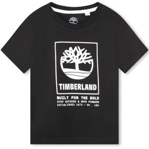 T-shirt met korte mouwen TIMBERLAND. Katoen materiaal. Maten 12 jaar - 150 cm. Zwart kleur