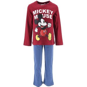 Pyjama Mickey MICKEY MOUSE. Katoen materiaal. Maten 3 jaar - 94 cm. Rood kleur