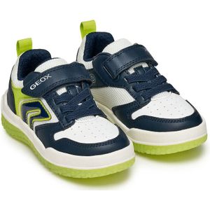 Ademende sneakers met led, Buzzerlight GEOX. Polyurethaan materiaal. Maten 34. Blauw kleur