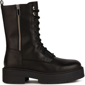 Ademende boots in leer met veters Spherica EC7 GEOX. Leer materiaal. Maten 41. Zwart kleur