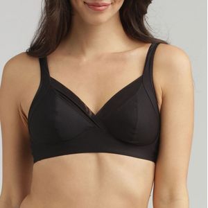 BH zonder beugels Feel Good Support PLAYTEX. Polyamide materiaal. Maten 95B FR - 80B EU. Zwart kleur