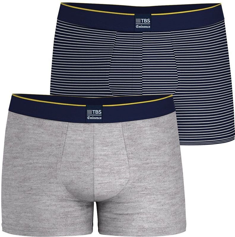 Set van 2 boxershorts EMINENCE. Katoen materiaal. Maten XL. Blauw kleur