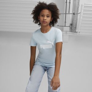 T-shirt met korte mouwen 8-16 jaar PUMA. Katoen materiaal. Maten 14 jaar - 156 cm. Blauw kleur
