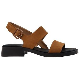 Leren sandalen, ultra-soepel, Dana CAMPER. Leer materiaal. Maten 39. Kastanje kleur