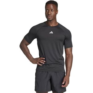 T-shirt voor gym training adidas Performance. Polyester materiaal. Maten XS. Zwart kleur