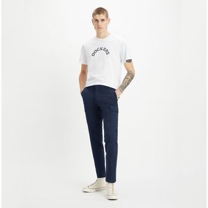 Cargo slim broek tapered stretch DOCKERS. Katoen materiaal. Maten Maat 30 (US) - Lengte 34. Blauw kleur