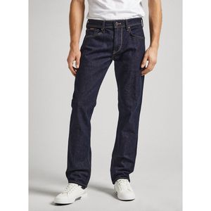Rechte comfort jeans PEPE JEANS. Katoen materiaal. Maten Maat 33 (US) - Lengte 34. Blauw kleur