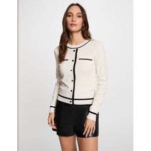 Trui met ronde hals en lange mouwen MORGAN. Viscose materiaal. Maten XL. Zwart kleur