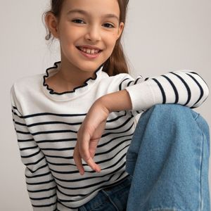 Marinetrui met fantasiekraag LA REDOUTE COLLECTIONS. Katoen materiaal. Maten 8 jaar - 126 cm. Andere kleur