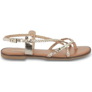 Leren teensandalen Halfonzo LES TROPEZIENNES PAR M BELARBI. Leer materiaal. Maten 38. Goudkleur kleur