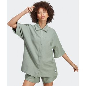 Hemd Loungewear, lange en wijde snit ADIDAS SPORTSWEAR. Katoen materiaal. Maten S. Groen kleur