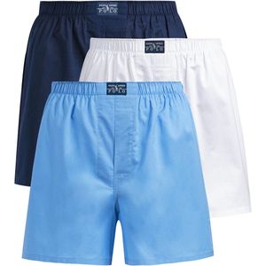 Set van 3 effen boxershorts in popeline van zuiver katoen POLO RALPH LAUREN. Katoen materiaal. Maten XXL. Wit kleur