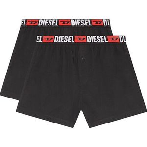 Set van 2 effen boxershorts DIESEL. Katoen materiaal. Maten XL. Zwart kleur