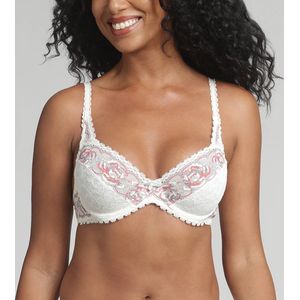 Omsluitende BH Flower Elegance PLAYTEX. Kant materiaal. Maten 90C FR - 75C EU. Beige kleur