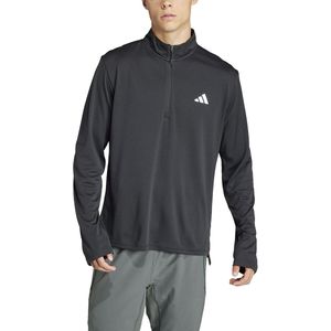 Sweater met opstaande kraag voor training Train Essentials adidas Performance. Polyester materiaal. Maten M. Zwart kleur