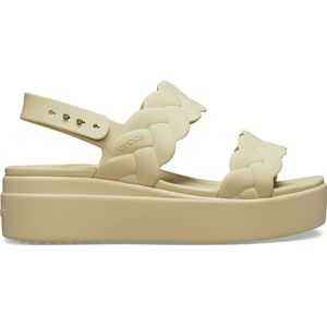 Sandalen met plateauzool Brooklyn Woven Upper CROCS. Plastic materiaal. Maten 37/38. Beige kleur