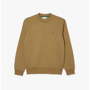 Sweater met ronde hals LACOSTE. Katoen materiaal. Maten XL. Kastanje kleur